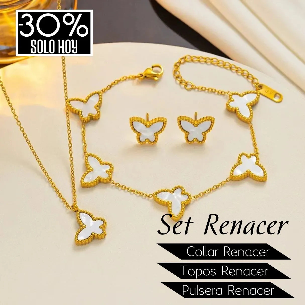 🔥NUEVO🔥 Set Renacer - (Collar + Pulsera + Topos) 🦋
