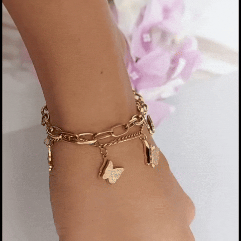🔥Ultimas🔥 Pulsera Dreamfly - Bañado en Oro 18K