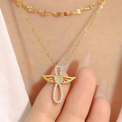 Collar Doble Amor Infinito Dorado